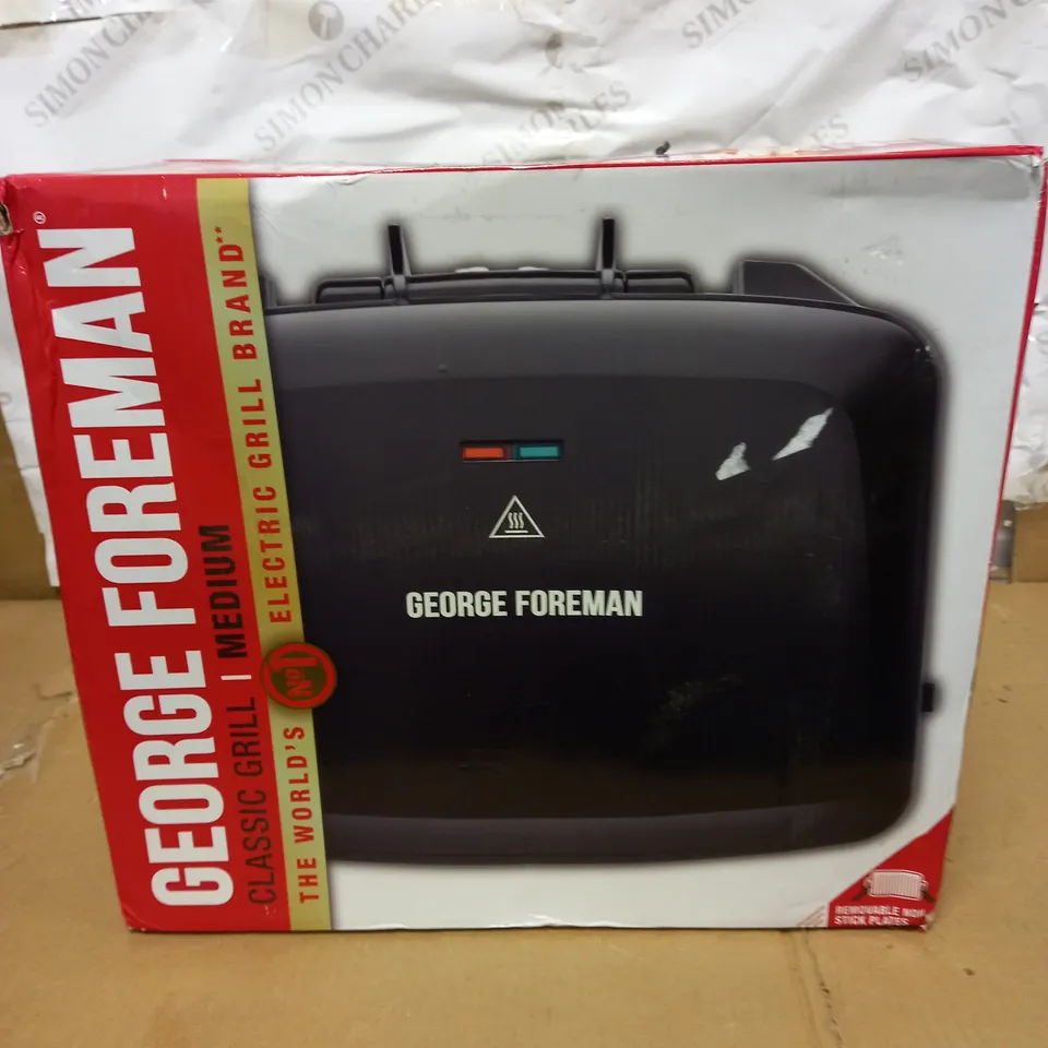 GEORGE FOREMAN MEDIUM REMOVABLE PLATES GRILL 24330