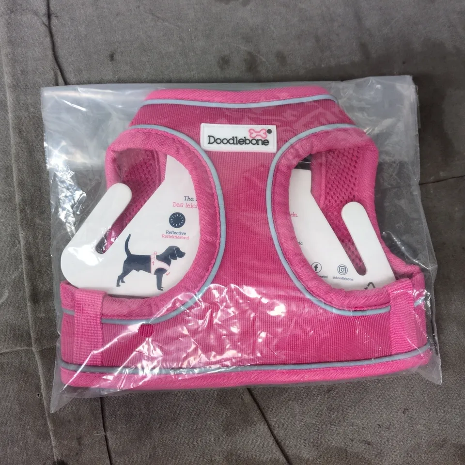DOODLEBONE SNAPPY SIMPLE STEP-IN HARNESS FOR DOGS IN PINK