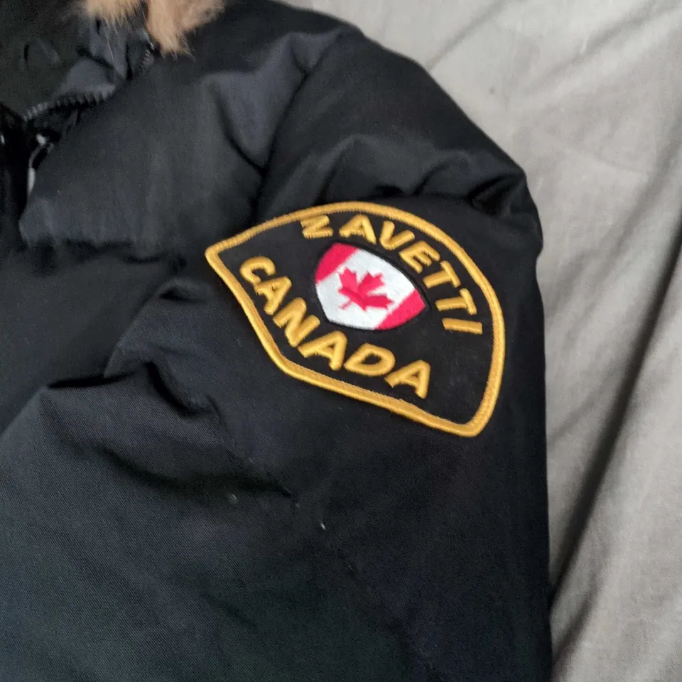 ZAVETTI CANADA DOWN JACKET WITH FAUX FUR HOOD - SIZE M