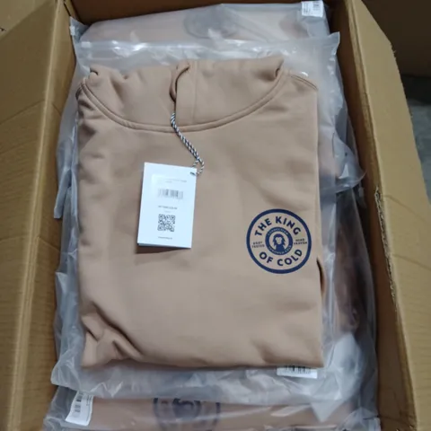 BRAND NEW BRASS MONKEY MENS HOODIES - CORAL - APPROXIMATELY 14X // BMAW24MH06 // SIZE: L