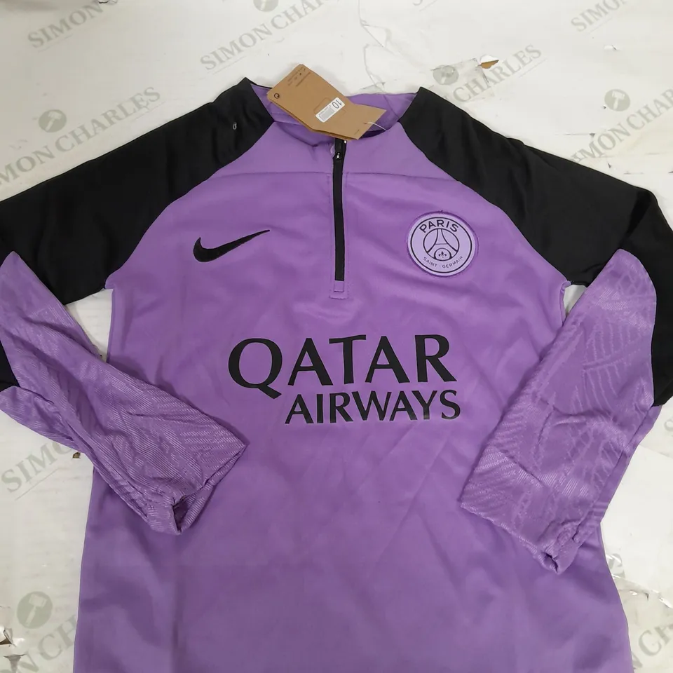 PSG FC 1/4 ZIP TRAINING TOP SIZE 10