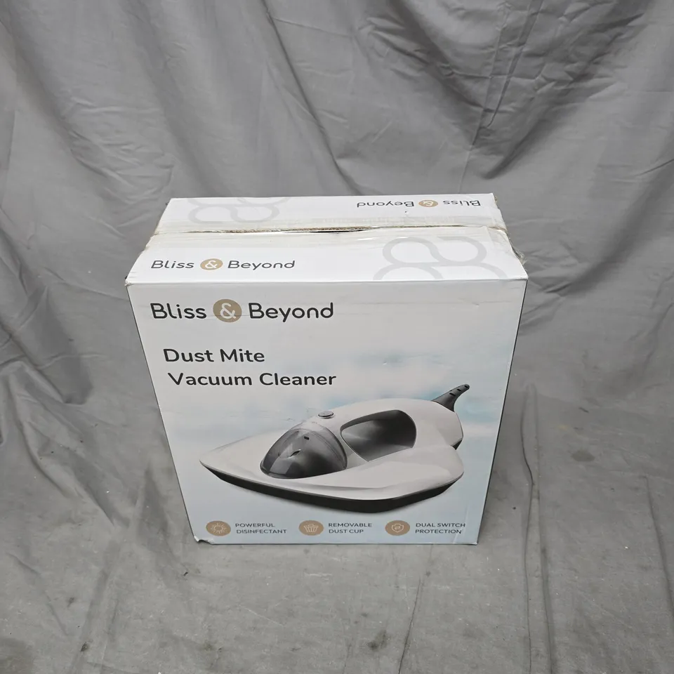 BLISS & BEYOND DUST MITE VACUUM CLEANER – BOXED