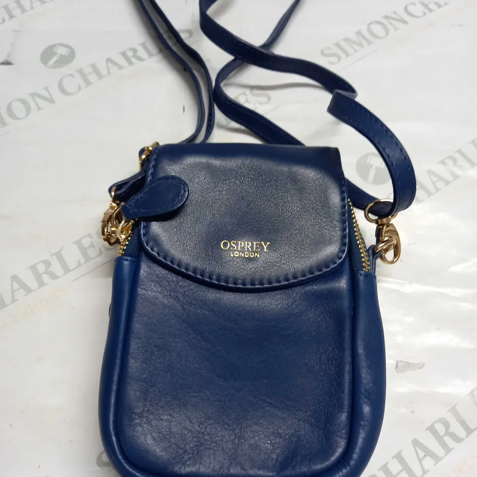OSPREY LONDON MINI SATCHEL BAG IN BLUE