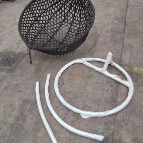 HANGING OUTDOOR GARDEN EGG CHAIR (4 PARTS)