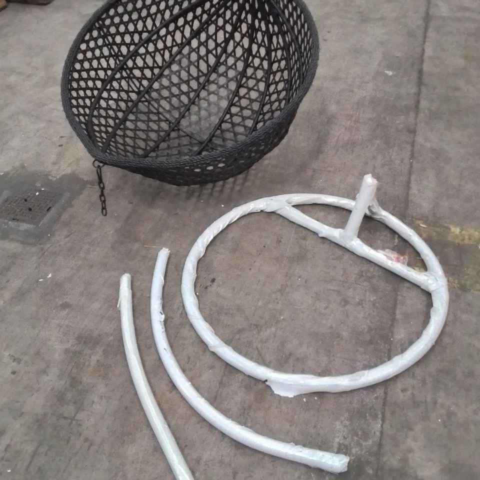 HANGING OUTDOOR GARDEN EGG CHAIR (4 PARTS)