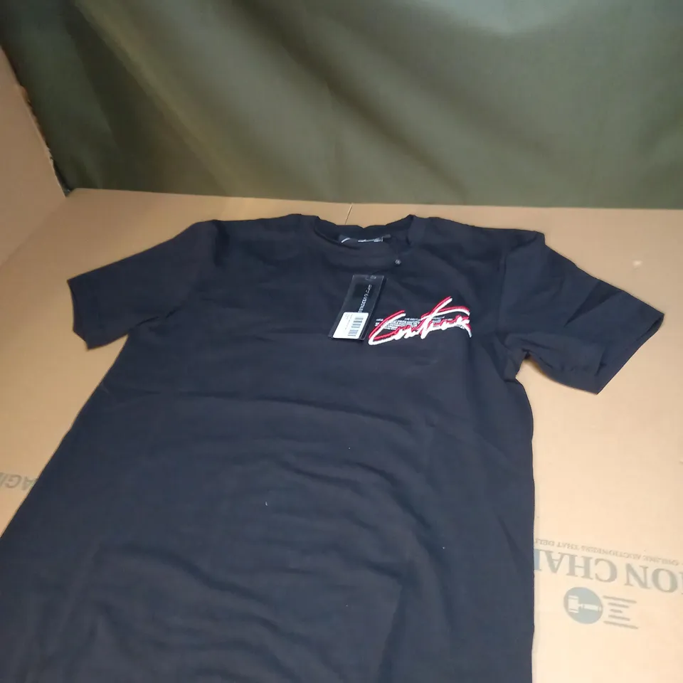 SIGNATURE DEFINITION SLIM T-SHIRT IN BLACK SIZE M