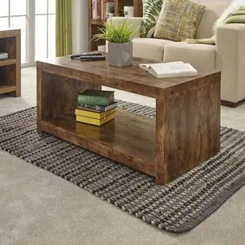 BOXED JAKARTA COFFEE TABLE WITH SHELF (1 BOX)