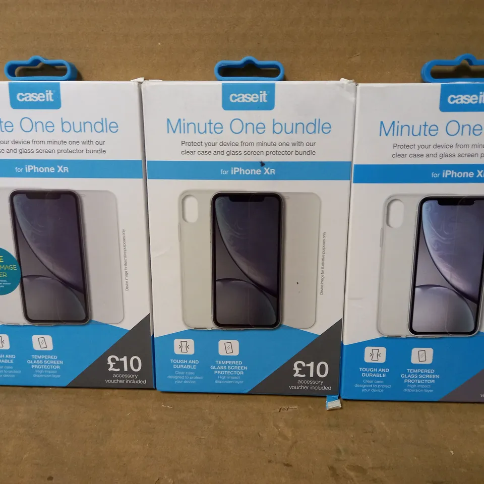 LOT OF 3 MINUTE ONE BUNDLES FOR IPHONE XR