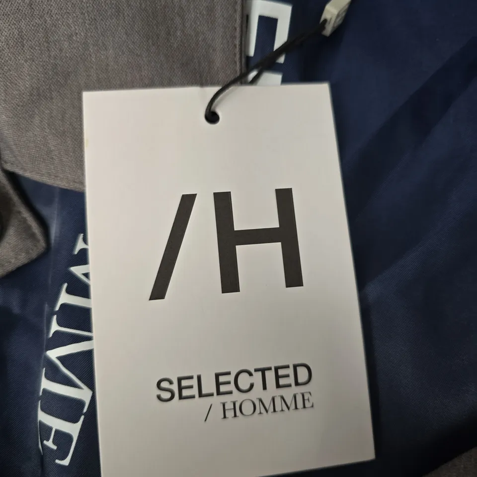 SELECTED HOMME LIGHT GREY MELANGE BLAZER – UK 34R