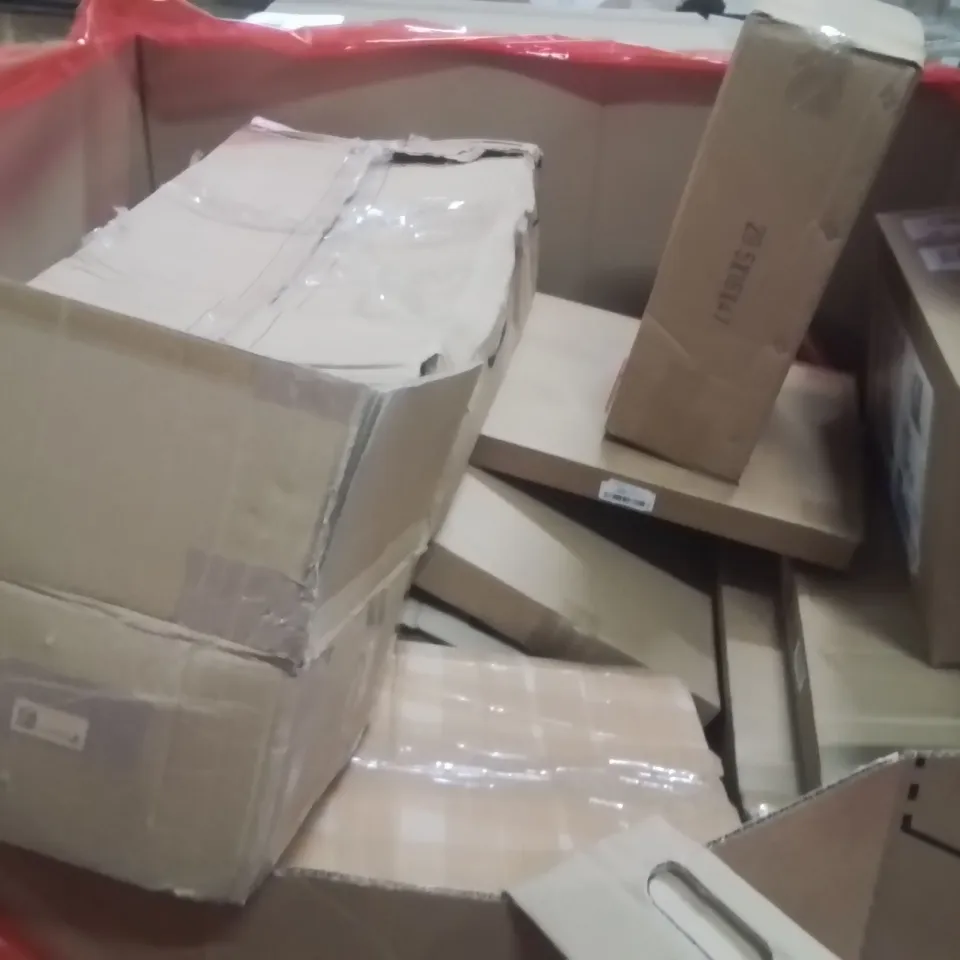 PALLET OF ASSORTED HOUSEHOLD GOODS AND PRODUCTS TO INCLUDE;TOILET SEAT,SEWING MACHINE 