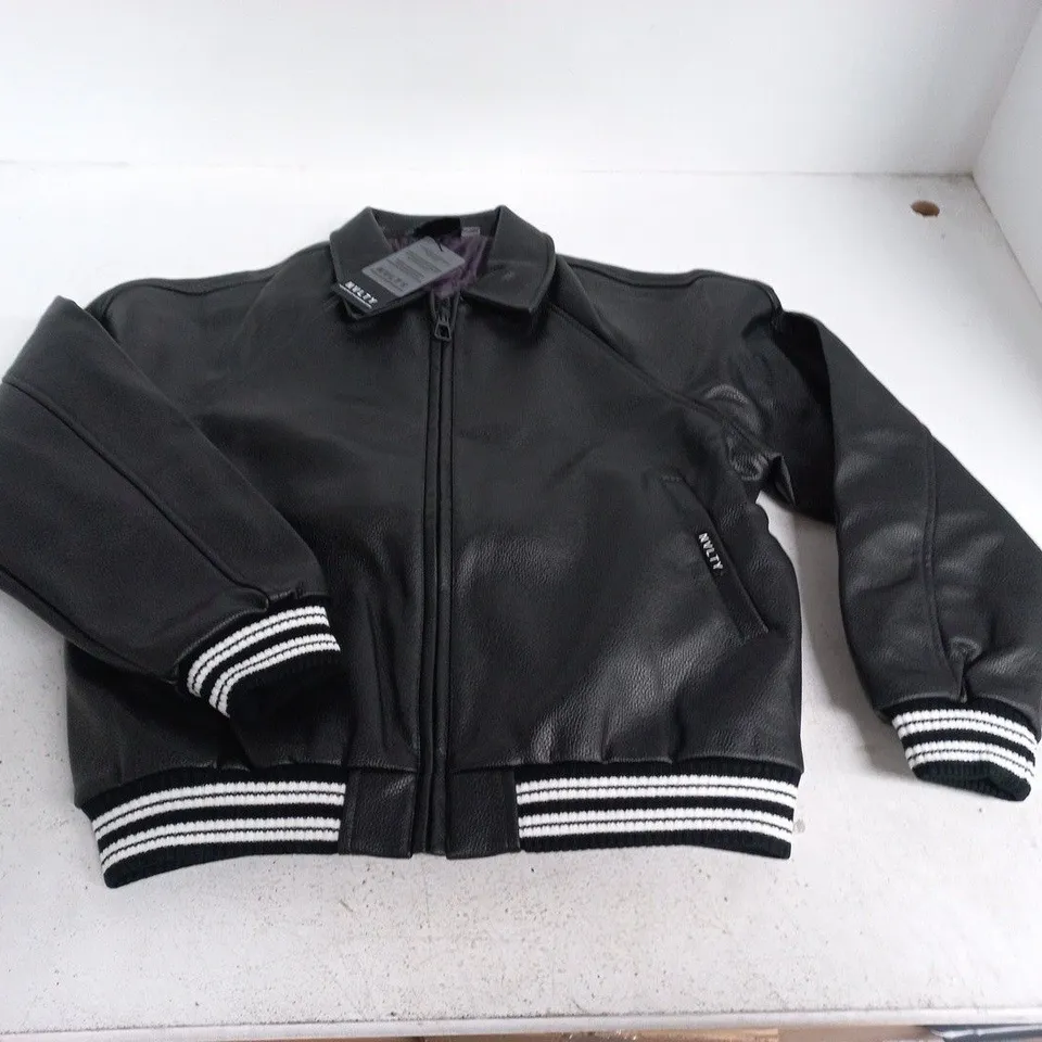NVLTY AVIATOR JACKET IN BLACK - MEDIUM