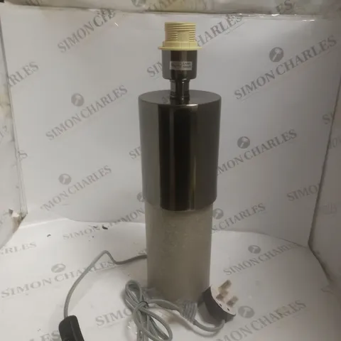 BOXED JOHN LEWIS AKANI TABLE LAMP WITH LINEN SHADE - ANTIQUED NICKEL FINISH 