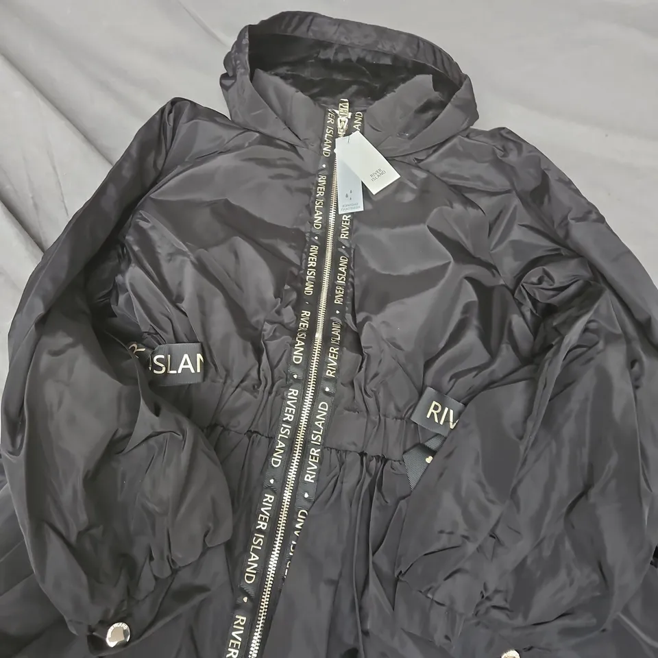 RIVER ISLAND KIDS' BLACK SHOWER-RESISTANT JACKET – 11-12 YEARS