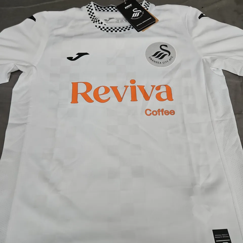 SWANSEA FC HOME JERSEY - SIZE 10 YEARS - KIDS