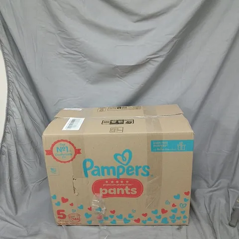 PAMPERS PANTS SIZE 5 NAPPY PANTS(144 NAPPY PANTS) – 11–17 KG (24–38 LB) – BOXED