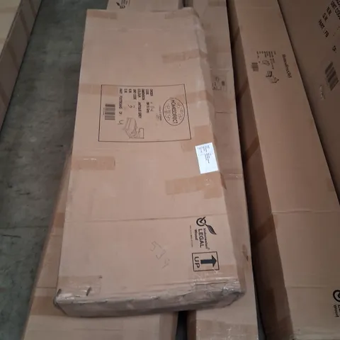 BRAND NEW BOXED BAKERSFIELD ANTIQUE GREY SINGLE BEDFRAME PARTS TO INCLUDE; FOOTBOARD, SIDERAILS AND SLATS(3 BOXES)