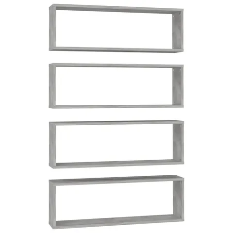 BOXED LUEDER 4 PIECE CUBE SHELF (1 BOX)