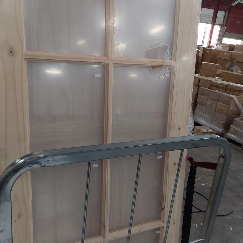 KNOTTY PINE TEN PANEL GLAZED INTERIOR DOOR 1981 × 762mm