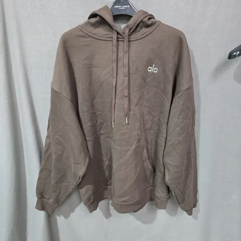 ALO YOGA HOODIE – BROWN, SIZE L/G