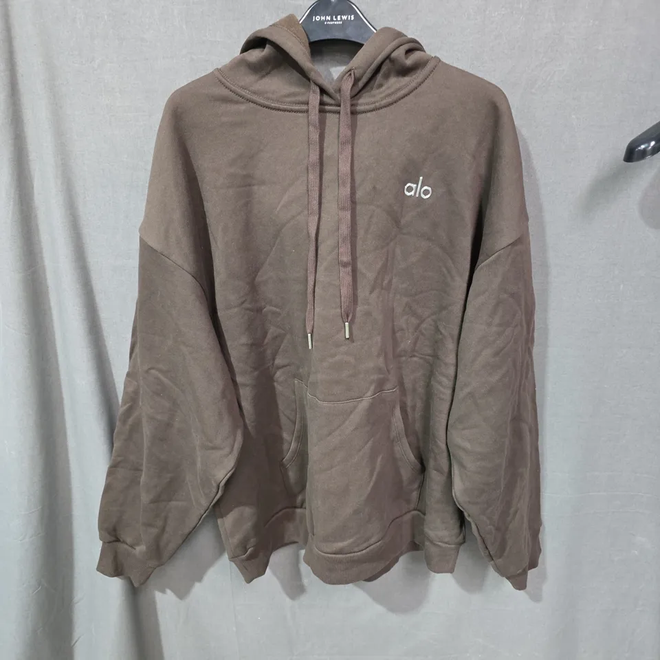 ALO YOGA HOODIE – BROWN, SIZE L/G