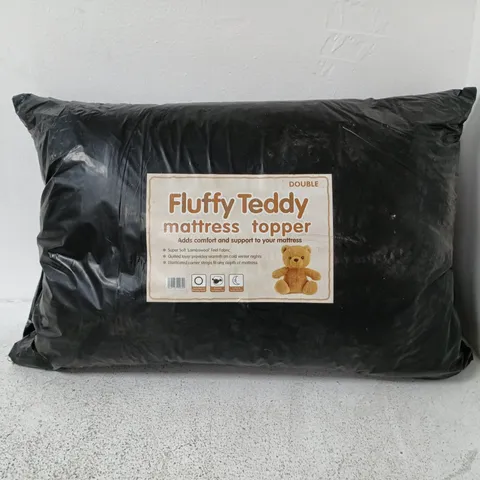 FLUFFY TEDDY MATTRESS TOPPER DOUBLE