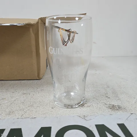 BOX OF 12 GUINNESS PINT GLASSES