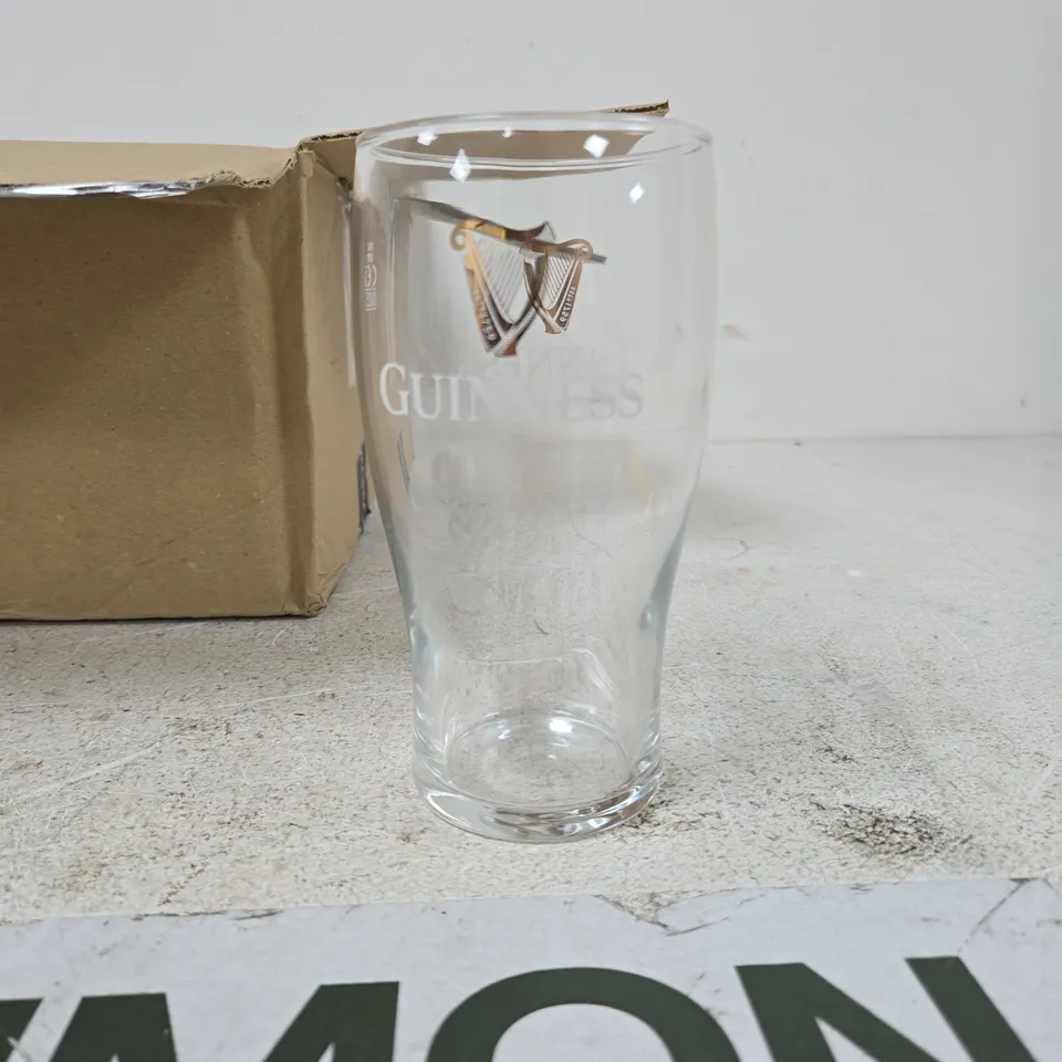 BOX OF 12 GUINNESS PINT GLASSES