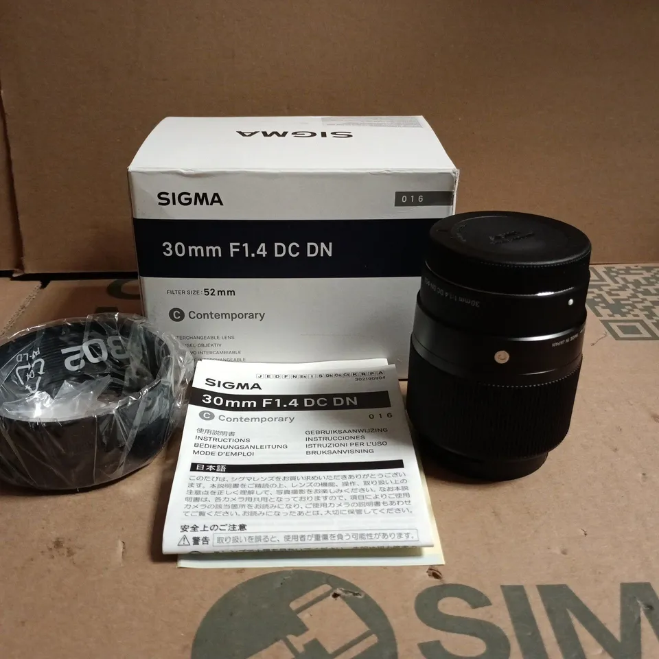 SIGMA 30MM F1.4 DC DN CONTEMPORARY FOR SONY E-MOUNT