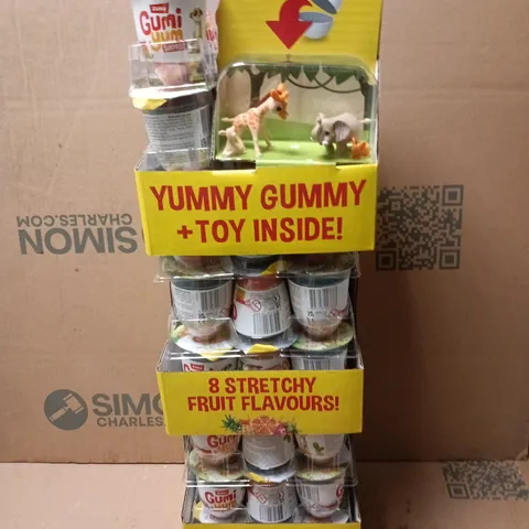 YUMMY GUMMY + TOY INSIDE! ASSORTED GUMMY SNACKS IN DISPLAY CARTON