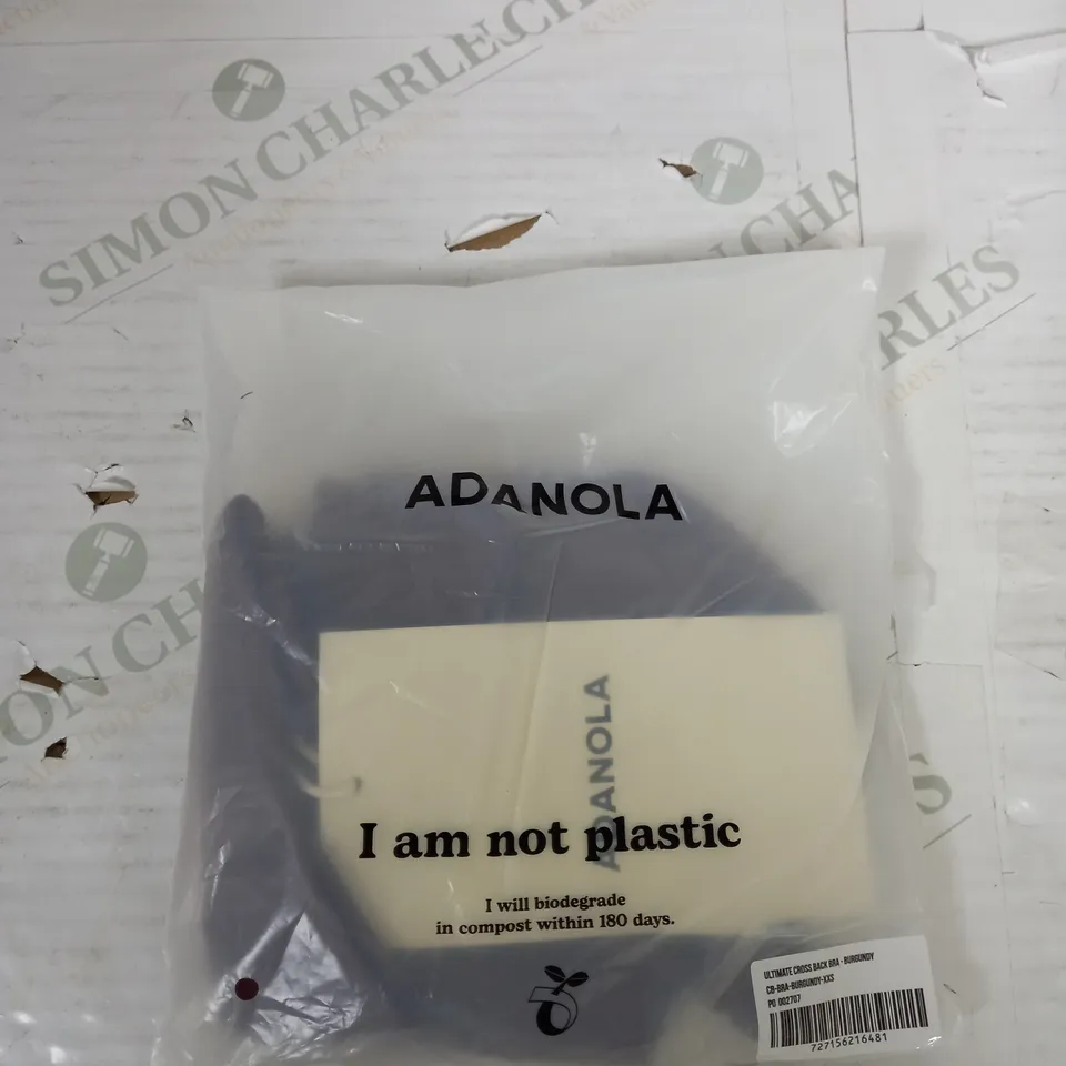 BAGGED ADANOLA CROSS BACK BRA SIZE XXS