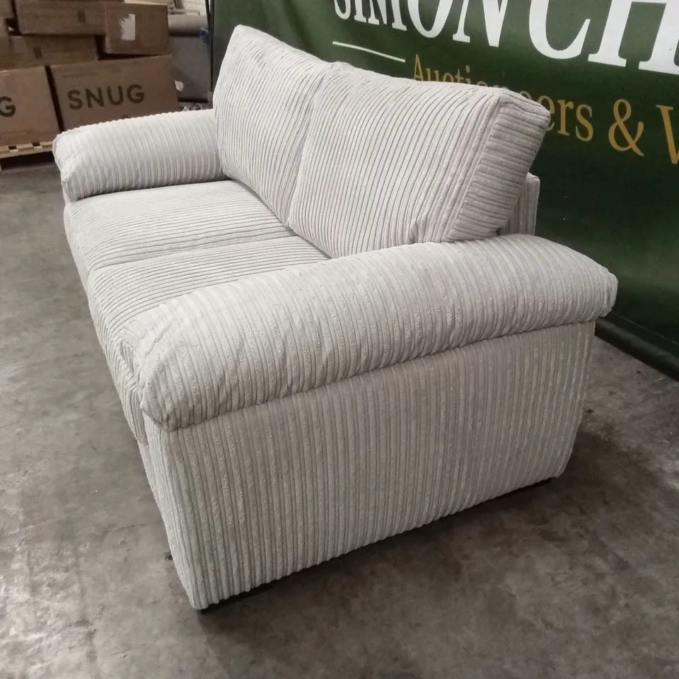 AMALFI STANDARD BACK FABRIC 2 SEATER SOFA - SILVER RRP £449