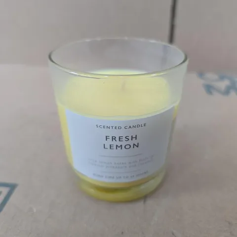 10 X FRESH LEMON SCENTED CANDLES 