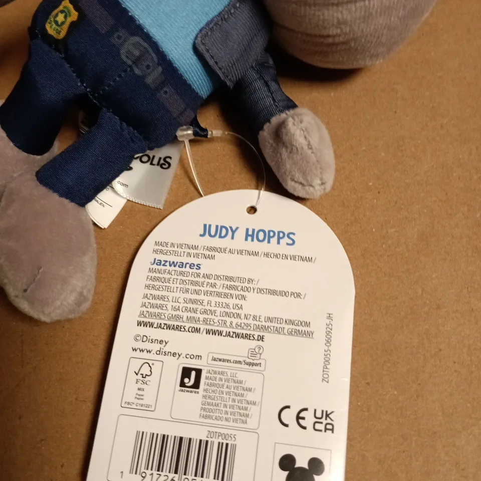 JUDY HOPPS PLUSH TOY FROM DISNEY'S ZOOTOPIA – POLICE UNIFORM 