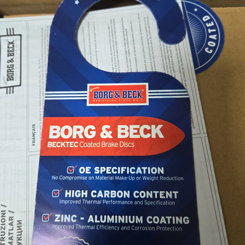 BORG & BECK BECKTEC COATED BRAKE DISC – RENAULT CLIO III 2005–2013, 1X DISC