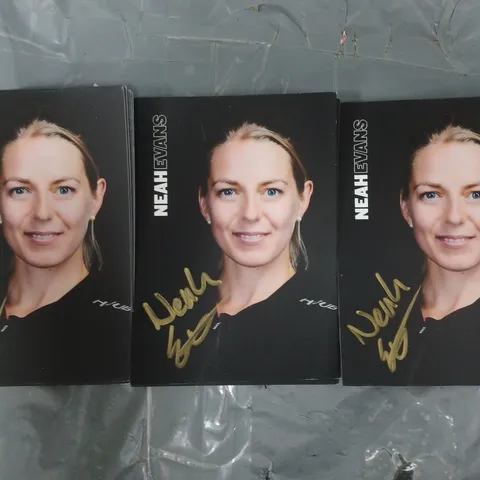 APPROXIMATELY 10 SIGNED NEAH EVANS CARDS