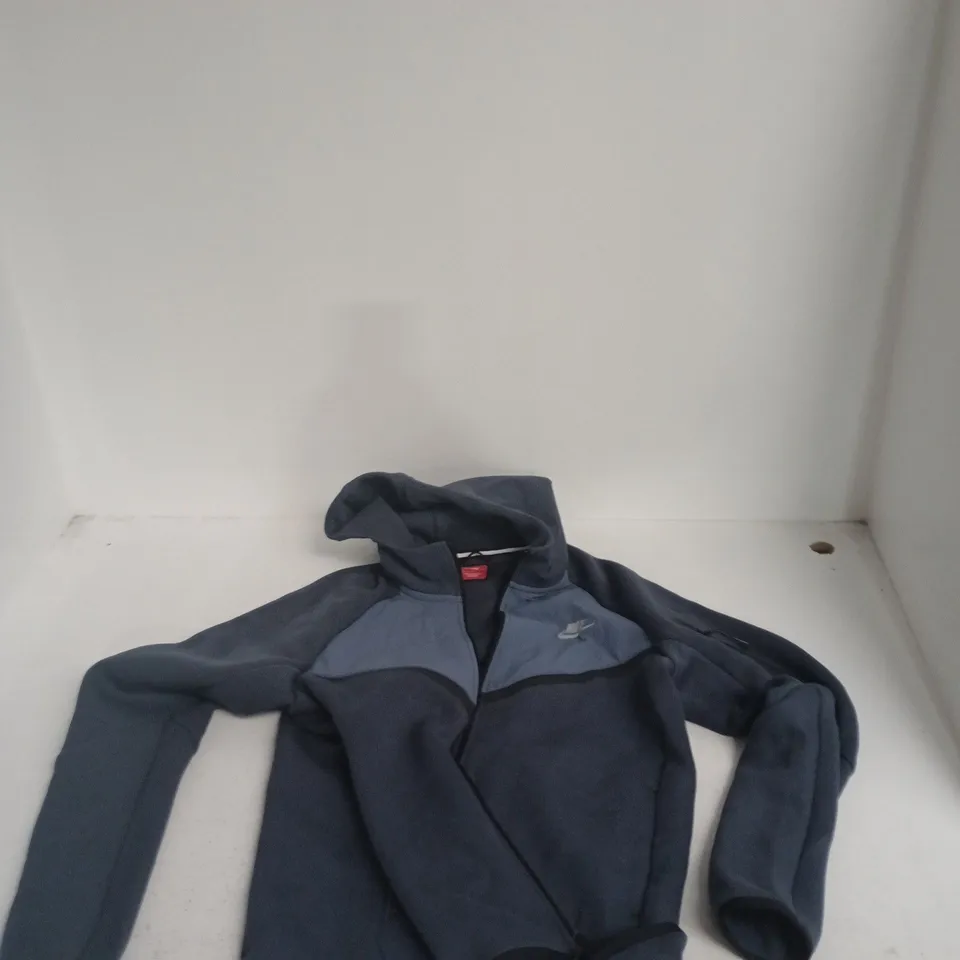 NIKE MEN'S ZIP HOODIE JACKET – NAVY/GRAY, UK M (M)