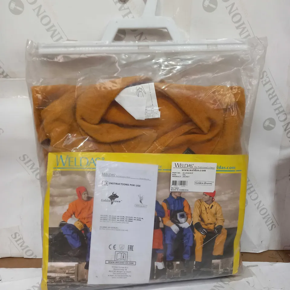 BRAND NEW WELDAS GOLDEN BROWN WELDING JACKET - SIZE XXL	