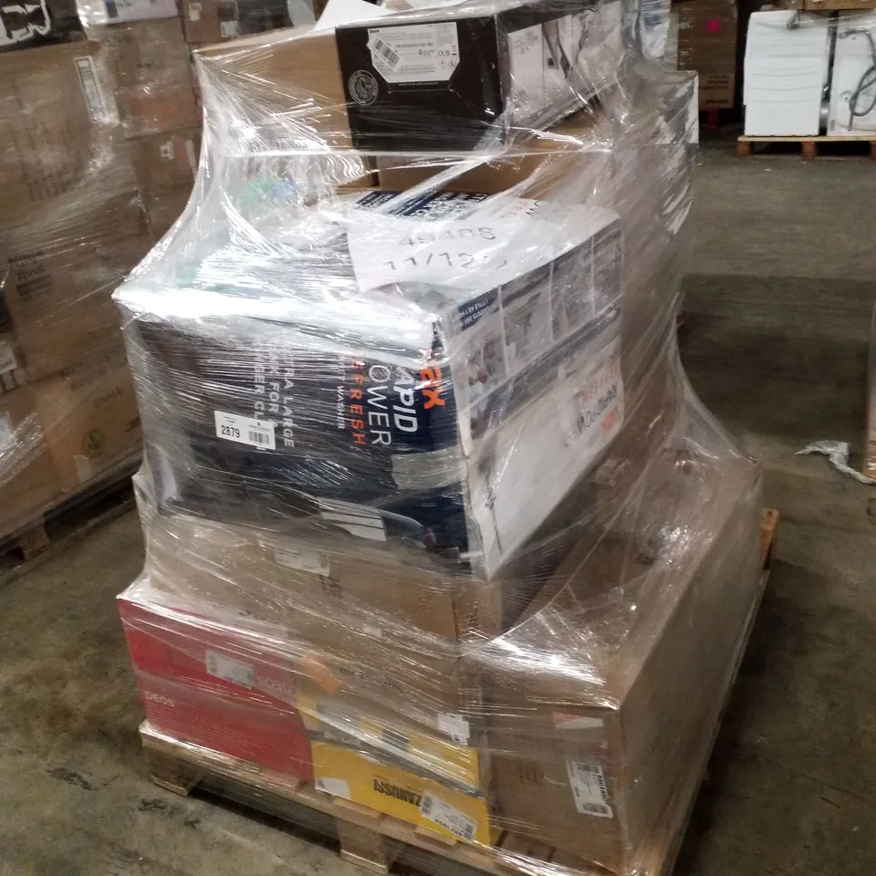 PALLET OF APPROXIMATELY 16 UNPROCESSED RAW RETURN HOUSEHOLD AND ELECTRICAL GOODS TO INCLUDE;