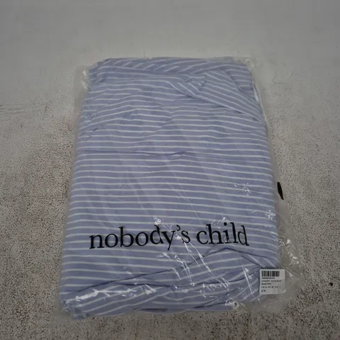 NOBODY'S CHILD RONDA SKIRT – BLUE STRIPE, UK 12 (EU 40)