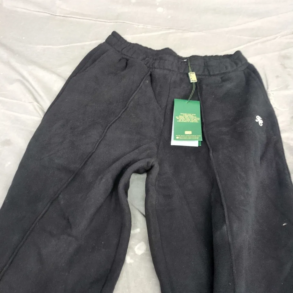 HOLLAND COOPER COLLEGIATE WIDE LEG JOGGER – BLACK, UK XS