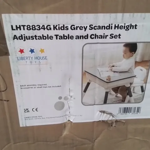 BOXED KIDS 2 PIECE RECTANGULAR PLAY OR ACTIVITY TABLE AND CHAIR SET