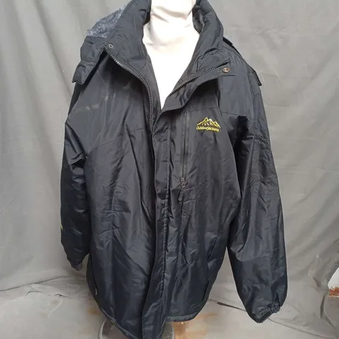 OUTDOOR SPORT LINED JACKET IN BLACK SIZE 8XL