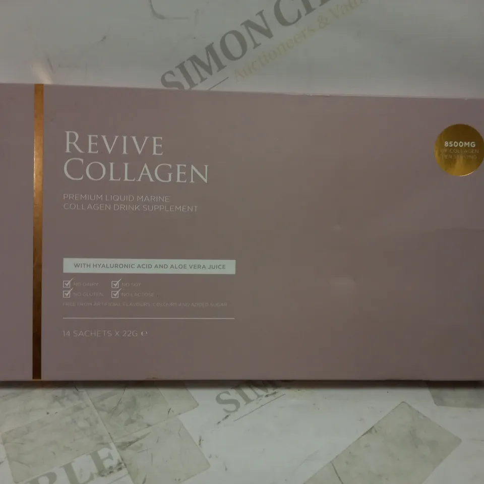 REVIVE COLLAGEN PREMIUM LIQUID MARINE COLLAGEN DRINKS SUPPLEMENT 8500MG (14 SACHETS X 22G)