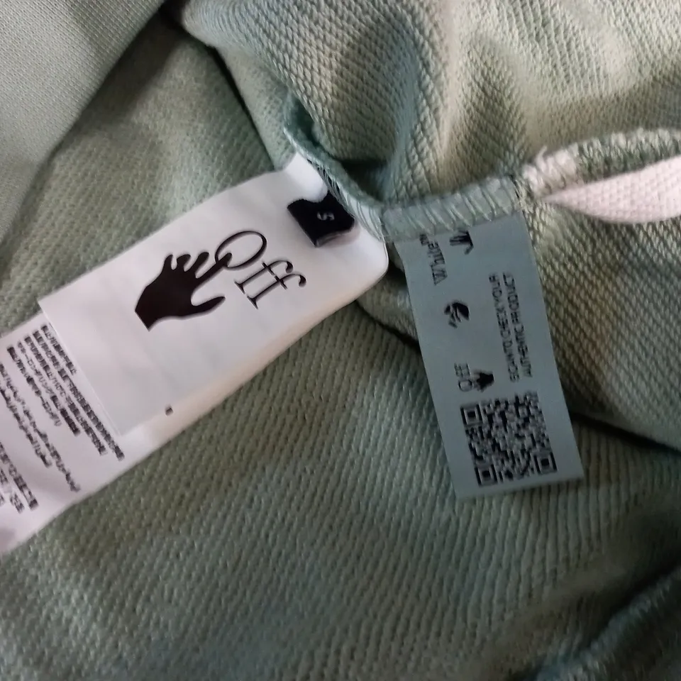 OFF WHITE AIR JORDAN MINT GREEN HOODIE - S