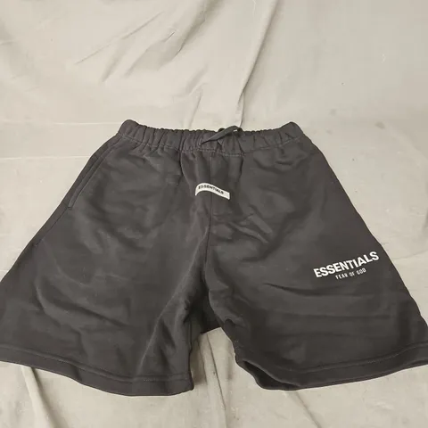 ESSENTIALS FEAR OF GOD SHORTS IN BLACK SIZE S