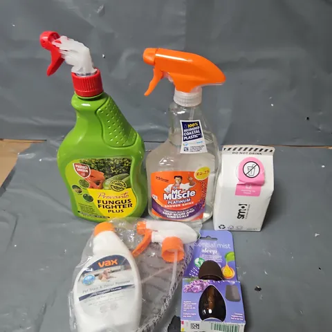 BOX OF ASSORTED HOUSEHOLD ITEMS TO INCLUDE SMOL, MR.MUSCLE AND FUNGUS FIGHTER