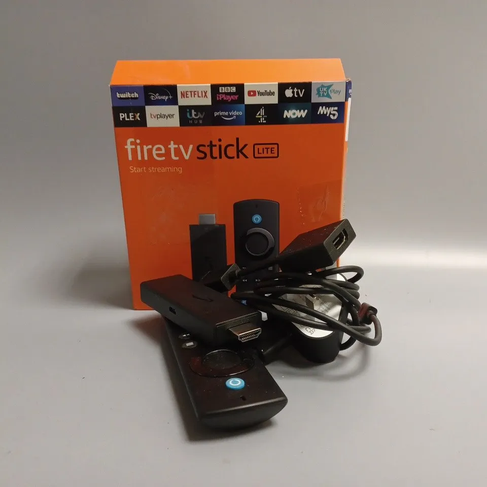 BOXED AMAZON FIRE TV STICK LITE 