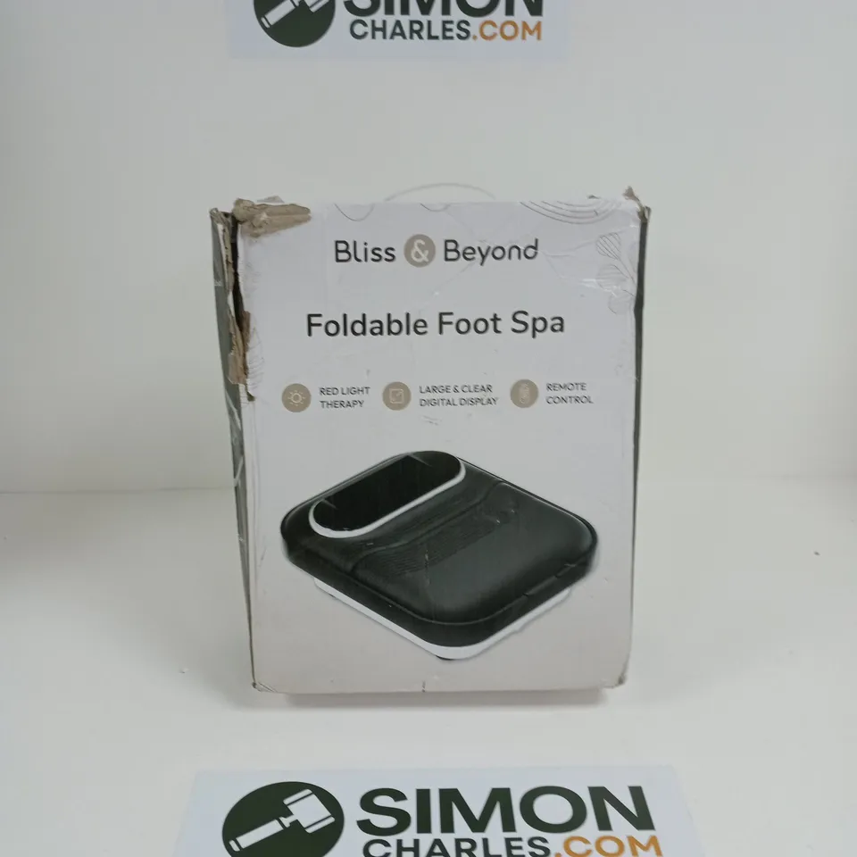 BOXED BLISS & BEYOND FOLDABLE FOOT SPA