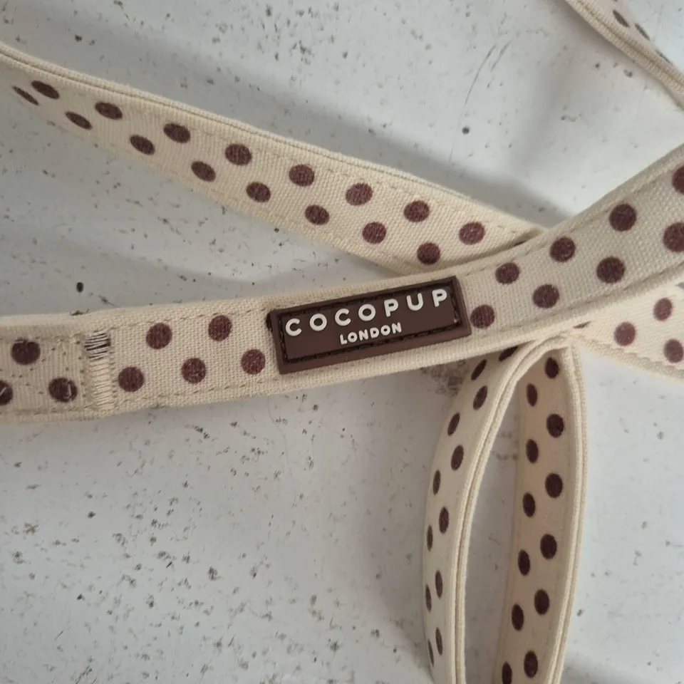 COCOPUP LONDON POLKA DOT DOG LEASH 