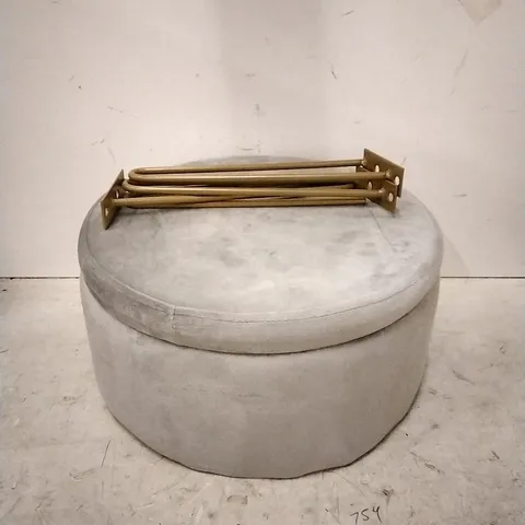 STEEL DRESSING TABLE STOOL WITH STORAGE